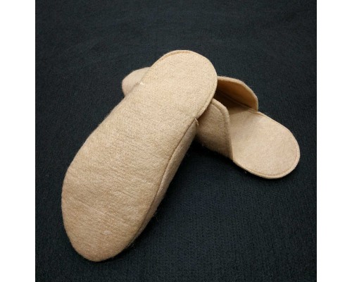 Войлочные тапочки бежевые 
