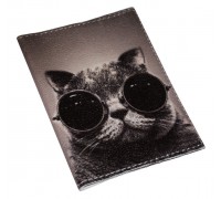 Обложка для паспорта  -Крутой кот-