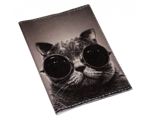 Обложка для паспорта  -Крутой кот-
