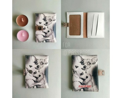 Обложки на ID карту (пласт. паспорт) ГОТОВЫЕ оптом из каталога (экокожа, от 10 шт)