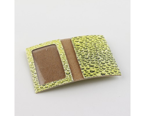 Обложка для ID карты (биометрического паспорта) -Капли-