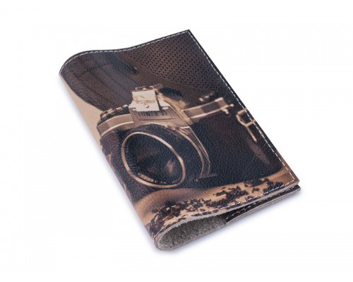 Кожаная обложка для паспорта -Будни фотографа-(ТОЛЬКО ДЛЯ ОПТОВОГО ЗАКАЗА)