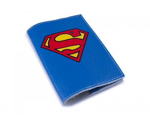 Кожаная обложка для паспорта -Супермен-