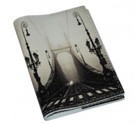 Обложка для паспорта -Мост  в тумане-