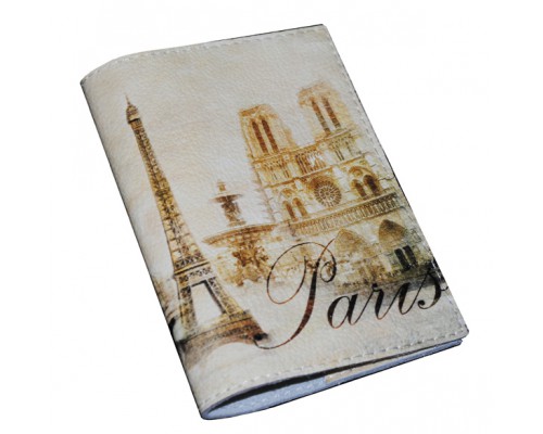 Обложка  для паспорта -Винтажный Париж-