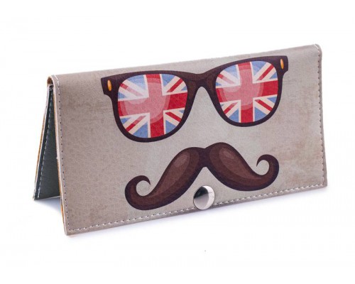 Женский кошелек -Британские очки-. Ручная работа