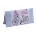 Женский кошелек -Велосипед с цветами-. Ручная работа