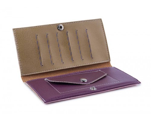 Женский кошелек -Спящий медведь-. Ручная работа