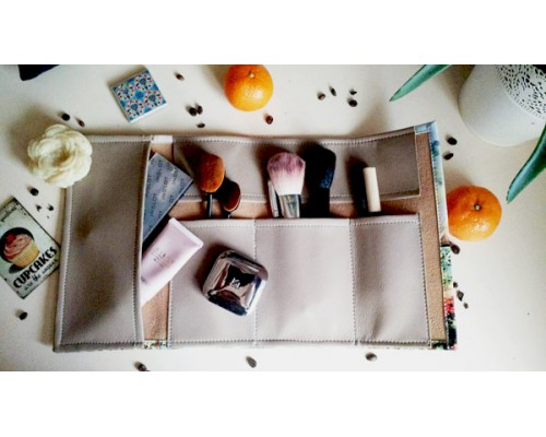 Органайзер для косметики и кистей -Теплые сердца-