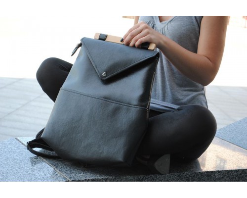 Городской рюкзак "Skins Black" черный 