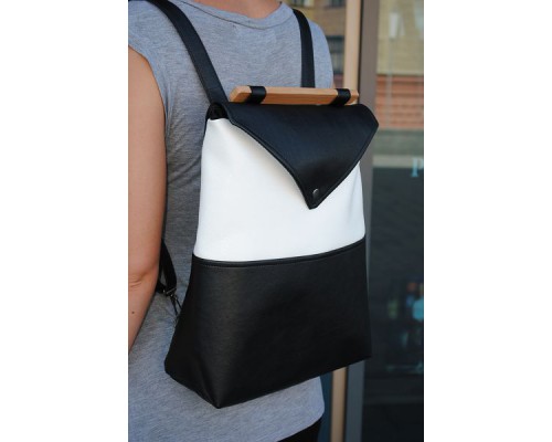 Женский рюкзак "Skins Black-White"