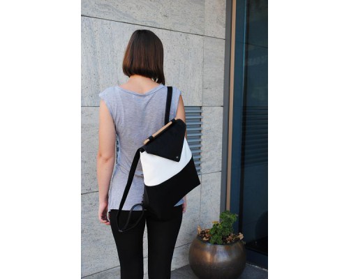 Женский рюкзак "Skins Black-White"