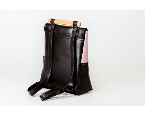 Женский кожаный рюкзак Skins "Клубника в шоколаде"