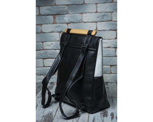 Женский рюкзак "Skins Black-White"