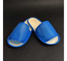 Одноразовые тапочки "Сауна", 4мм синие (цена за 100 пар)