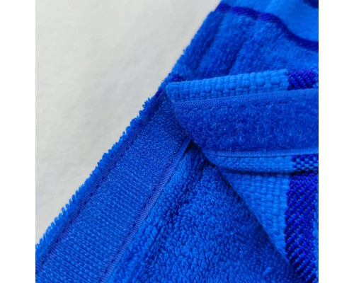 Парео махровое синее для бани и сауны