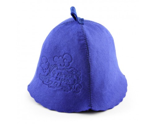 Подарочный набор для бани 5в1 фетровый (синий)