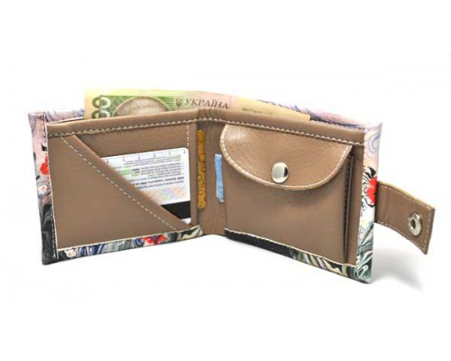 Женский кошелек "Маки. Картина на воде" 