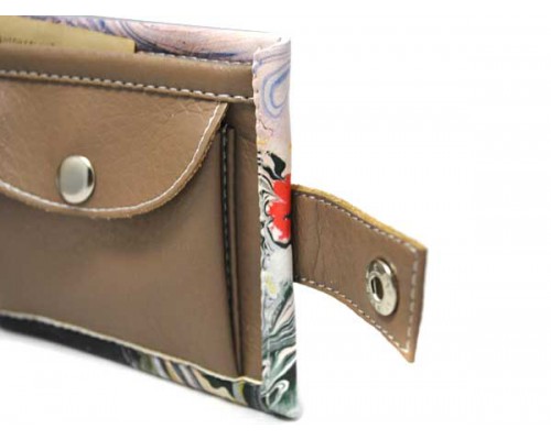 Женский кошелек "Маки. Картина на воде" 