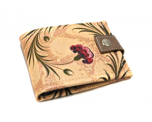 Женский кошелек "Бордовый цветок. Картина на воде"