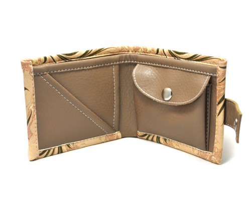 Женский кошелек "Бордовый цветок. Картина на воде"