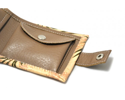 Женский кошелек "Бордовый цветок. Картина на воде"