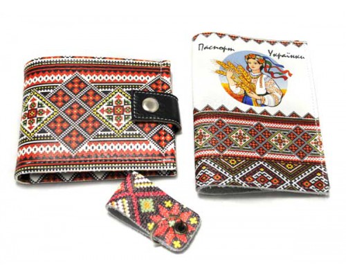 Патриотичный кошелек "Вышивка"