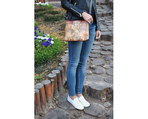 Женская сумка через плечо "Карта"