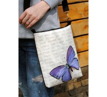 Женская сумка через плечо "Винтажна бабочка"
