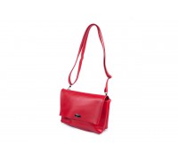 Женская сумочка из натуральной кожи красная Skins Red