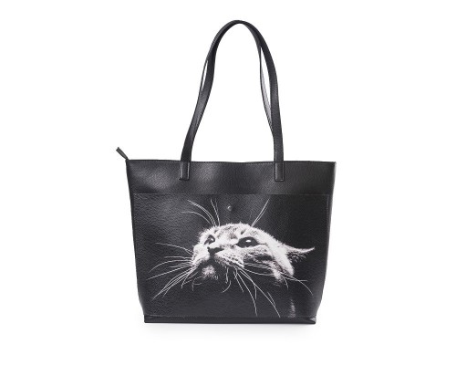 Женская сумка-шоппер "Кот"