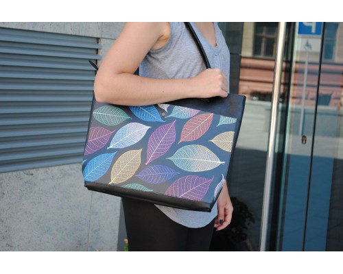 Женская сумка-шоппер "Листья"