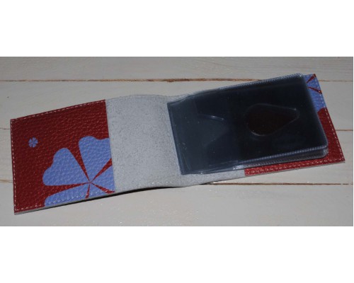 Кожаная визитница -Слон-