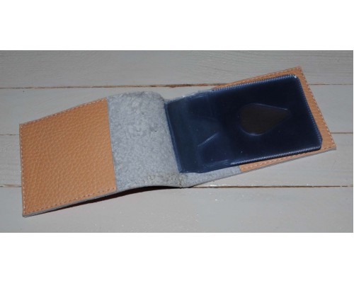 Кожаная визитница -Совушки-